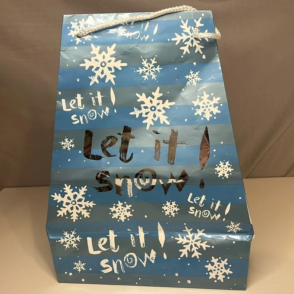 Collection of 9 Holiday Gift Bags (Cloth and Paper)